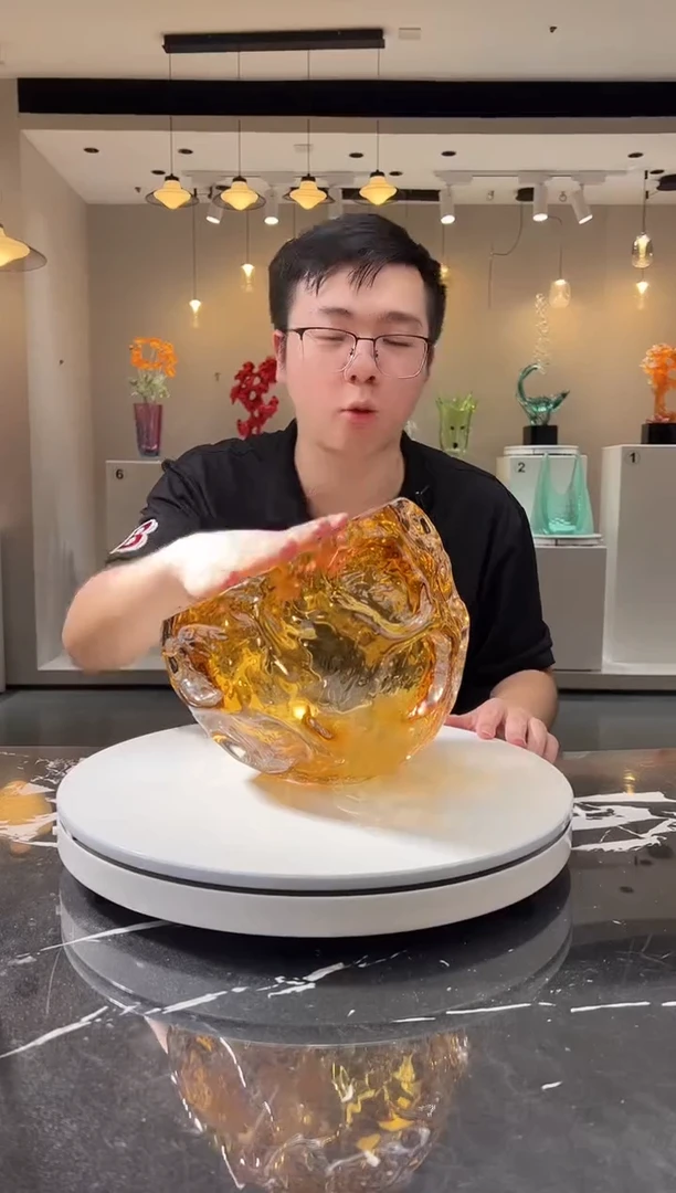 摆件巴比特美学 金色果斗