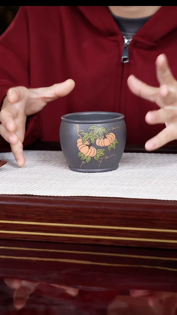 茶杯紫砂宜兴原矿紫砂 手工紫砂