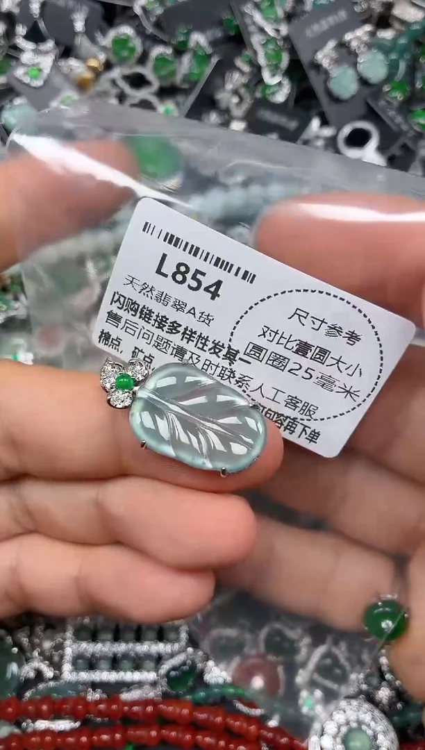 颈饰未镶嵌翡翠L854吊坠