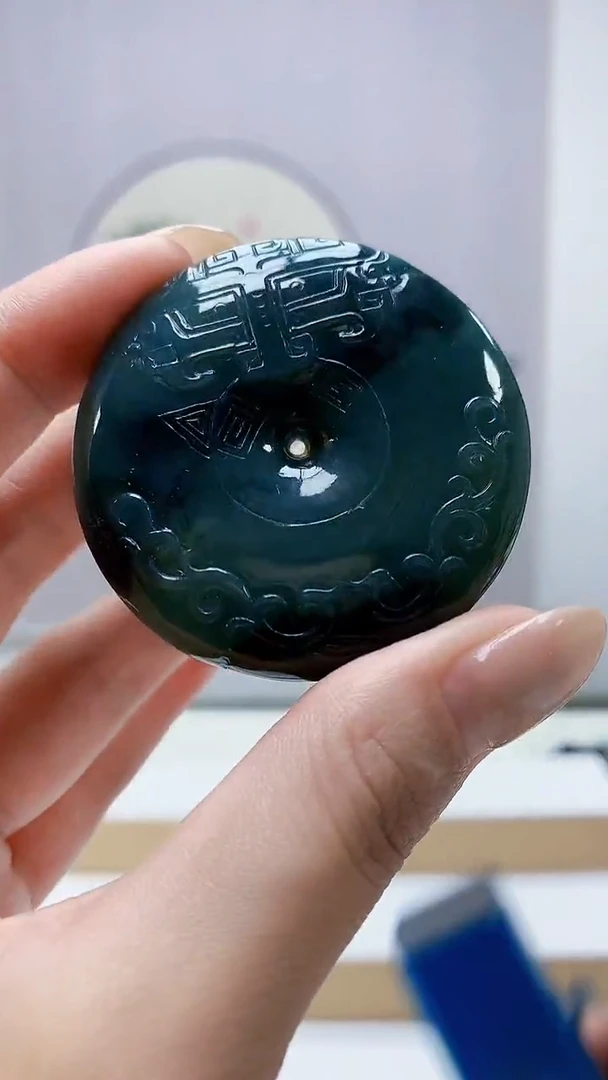 未镶嵌定制翡翠4917MM-毛货挂件87