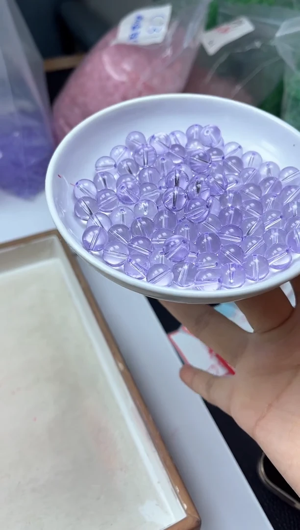 水晶珠宝半成品未镶嵌M691 维多利亚10mm10个15元