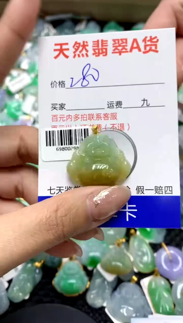 【闪购商品】翡翠颈饰18K金镶嵌111111111