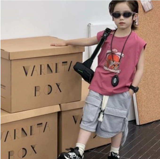 404165 韩版儿童休闲舒适时尚洋气日常百搭短裤