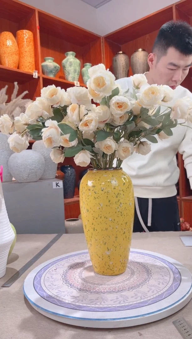 【闪购商品】瓶油菜花 大号 陶瓷花瓶 无花