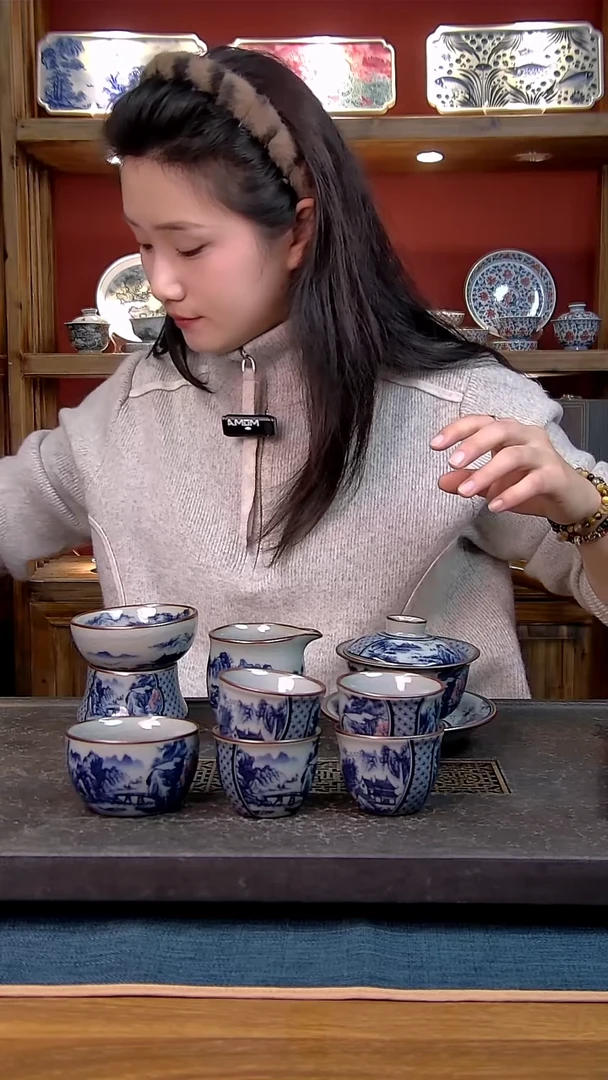 简装家用款8件套 老陶泥开片纹陶瓷茶具