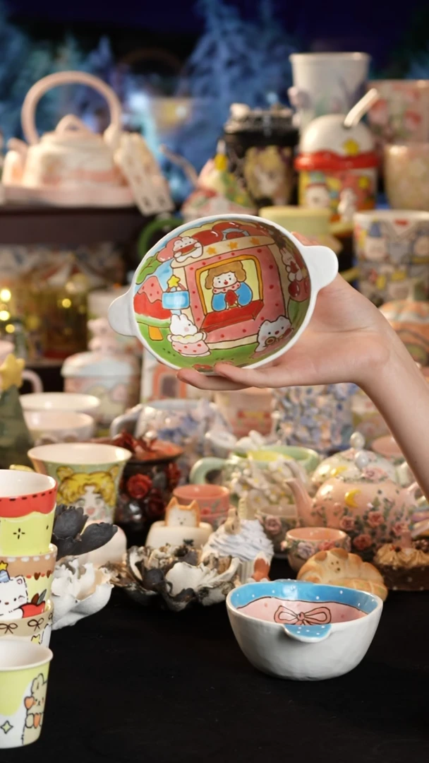 其他陶景德镇釉下彩手绘设计师款陶瓷