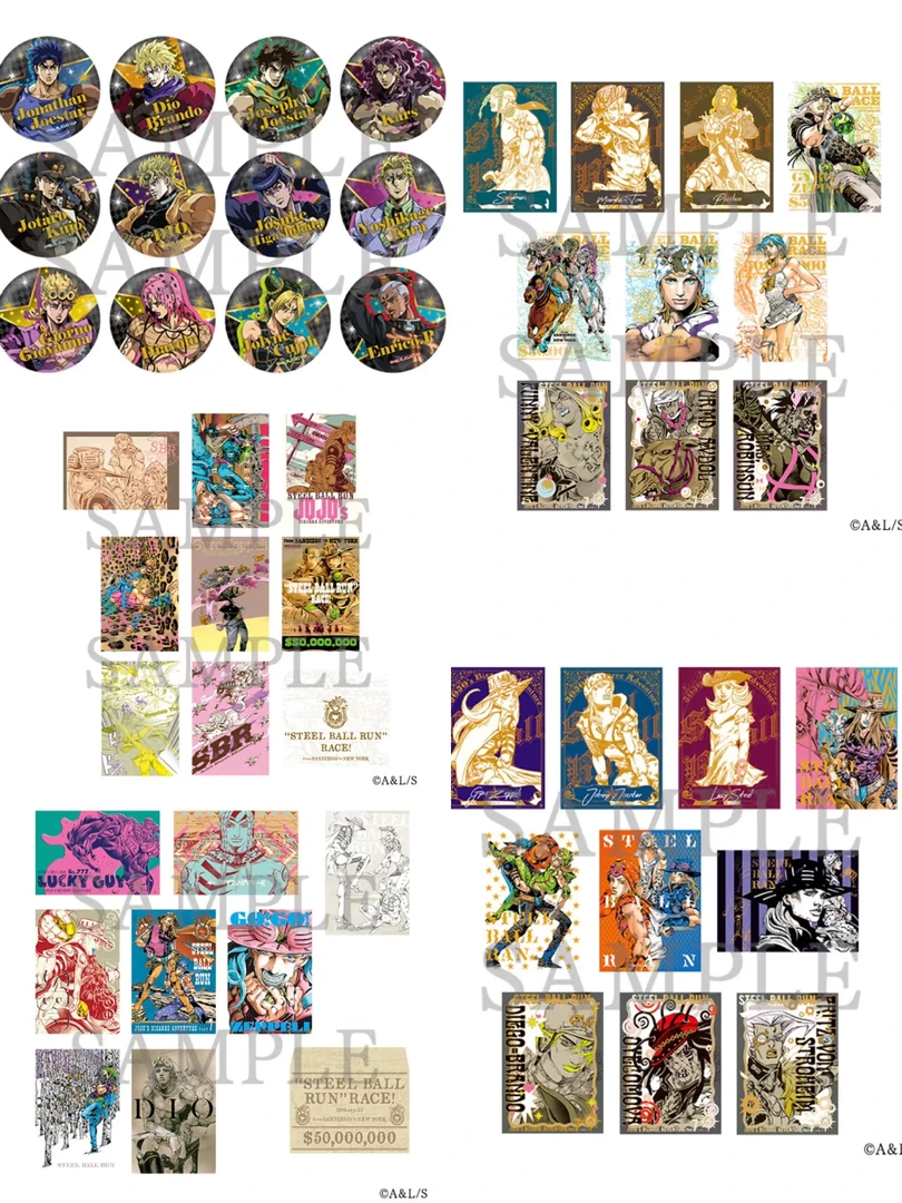 JOJO 7 SBR 飙马野郎原画展吧唧/透卡