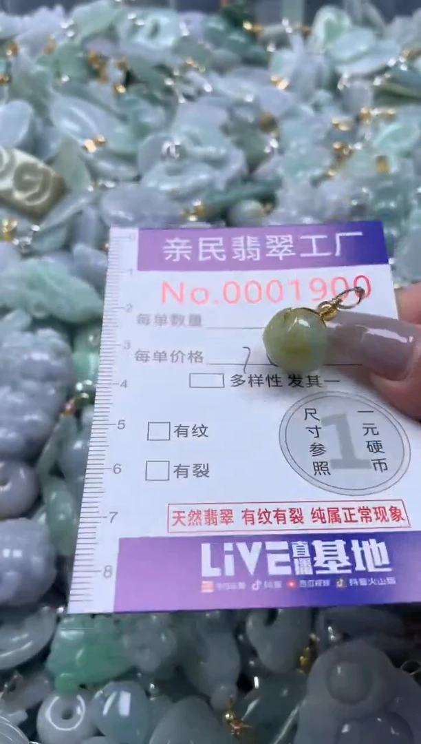 颈饰未镶嵌翡翠1900