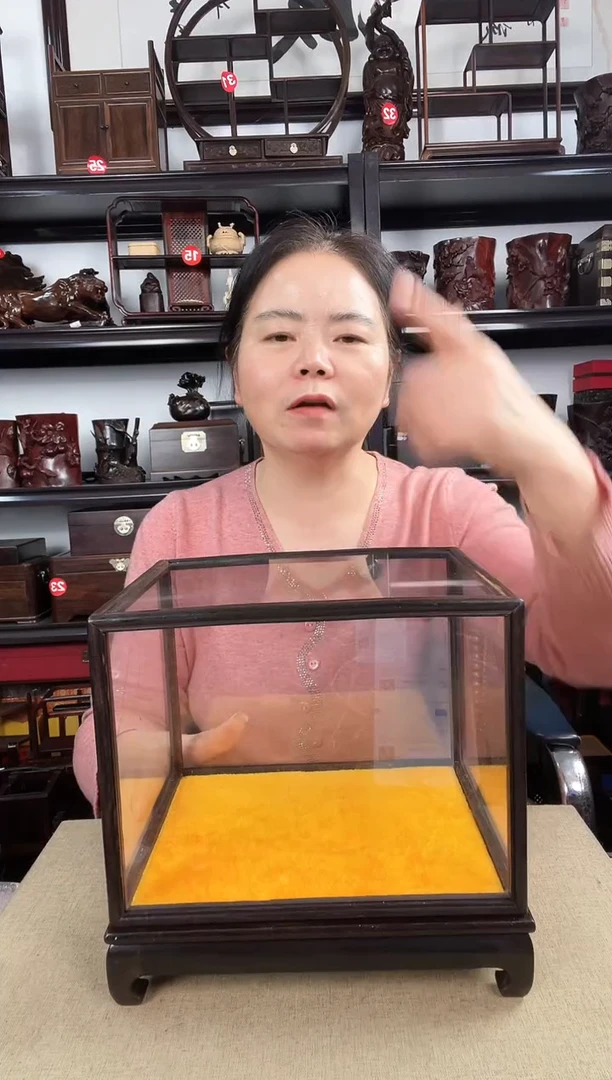 木玻璃罩3号老李红木工艺品