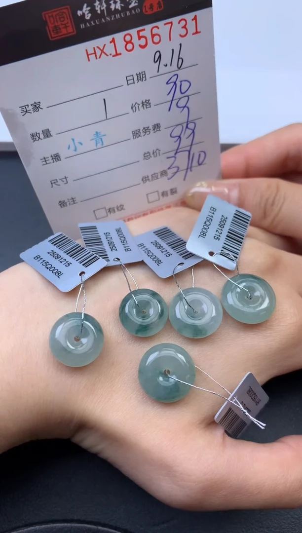未镶嵌挂件翡翠哈轩 挂件1（多样性发其一）