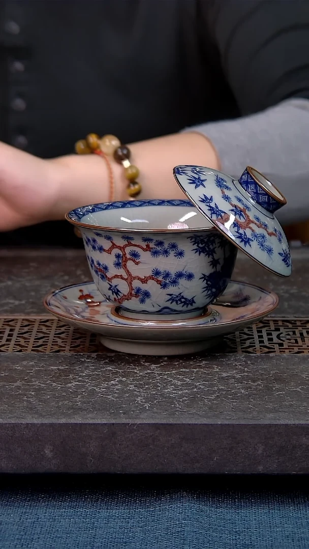 简装家用款1件套 老陶泥开片纹陶瓷茶具