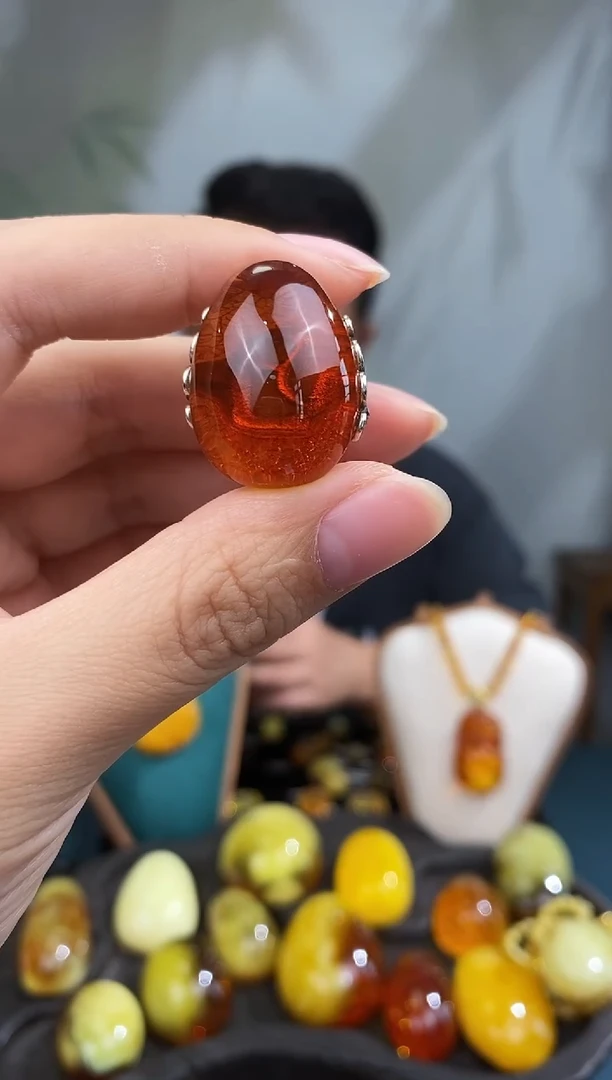 裸石琥珀未镶嵌基地发货 一物一证 顺丰包邮