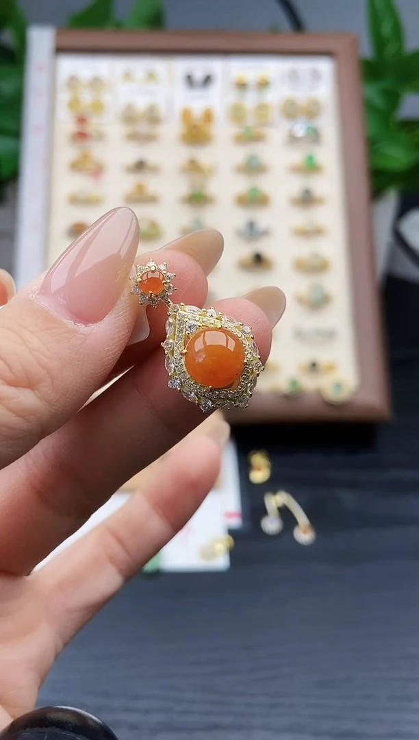 颈饰银S925镶嵌翡翠12