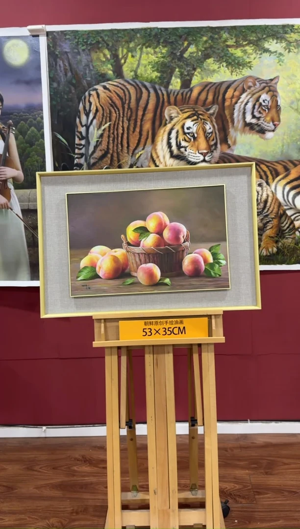 油画【51号】朝鲜原创纯手绘孤品油画