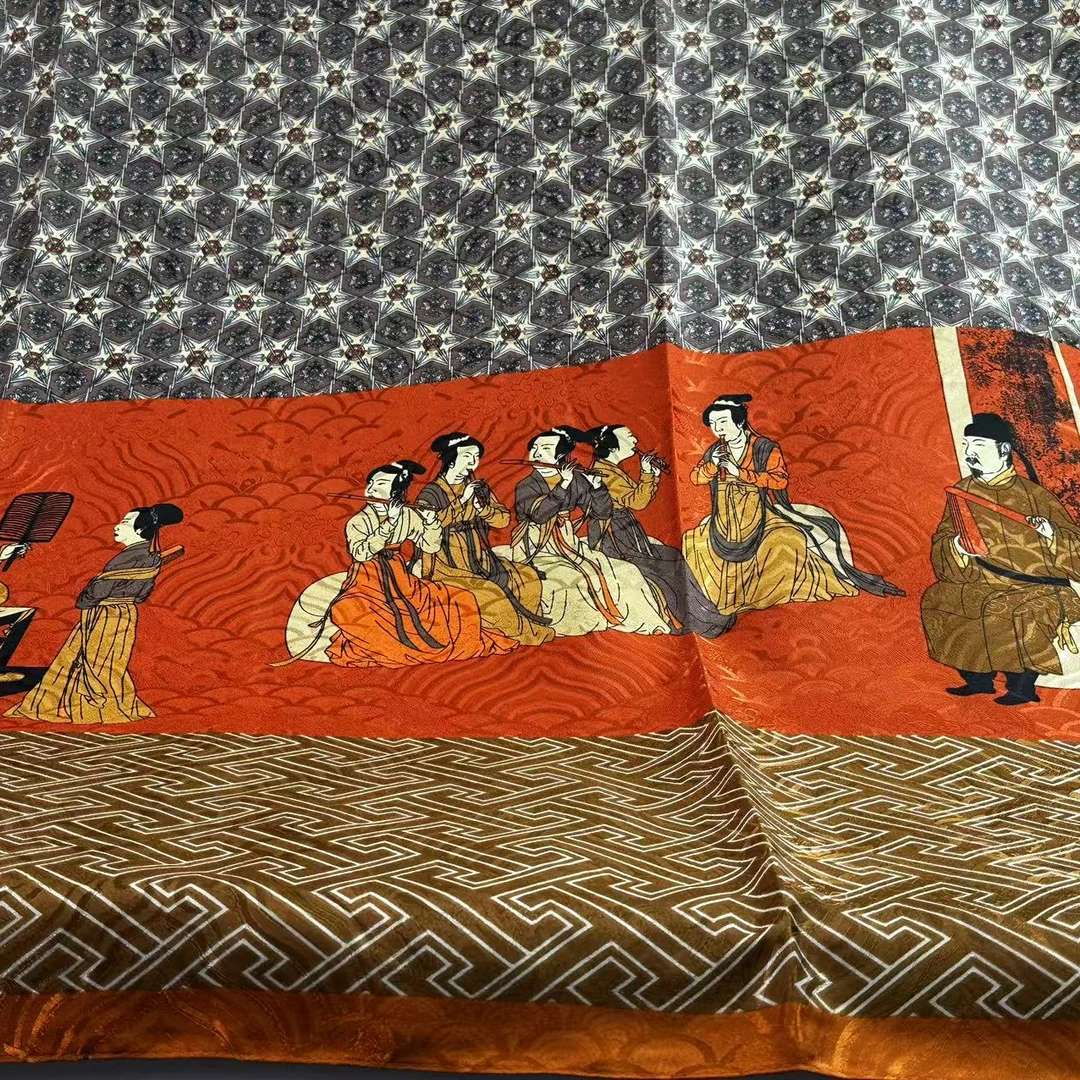 【华锦唐风】A118冬季春秋经典时尚优雅方巾百搭气质护颈薄款丝巾