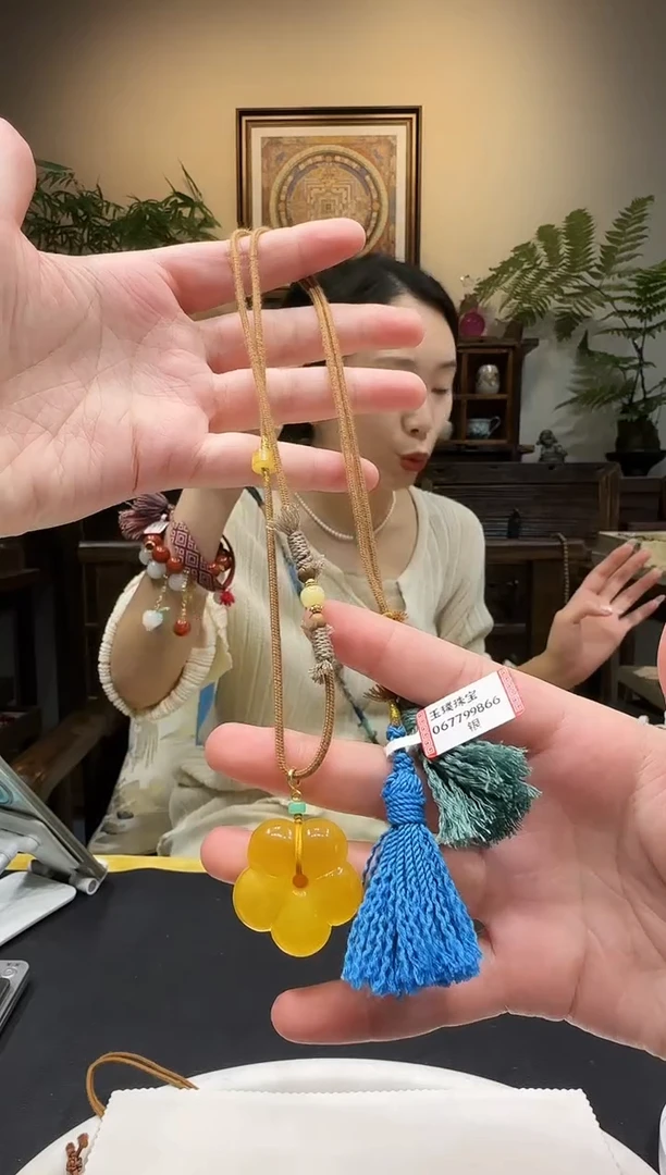 蜜蜡颈饰未镶嵌项链