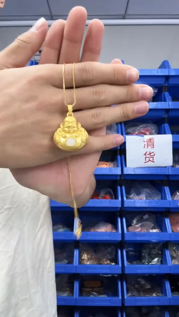 无非金属佛公吊坠