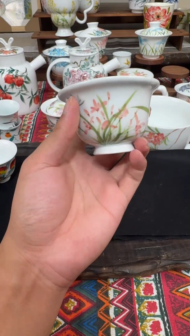 瓷片陶瓷景德镇高温釉下陶瓷清仓浮力价