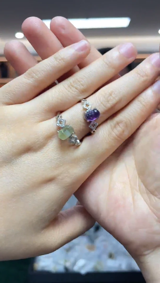 未镶嵌戒指萤石（多样性发一件）