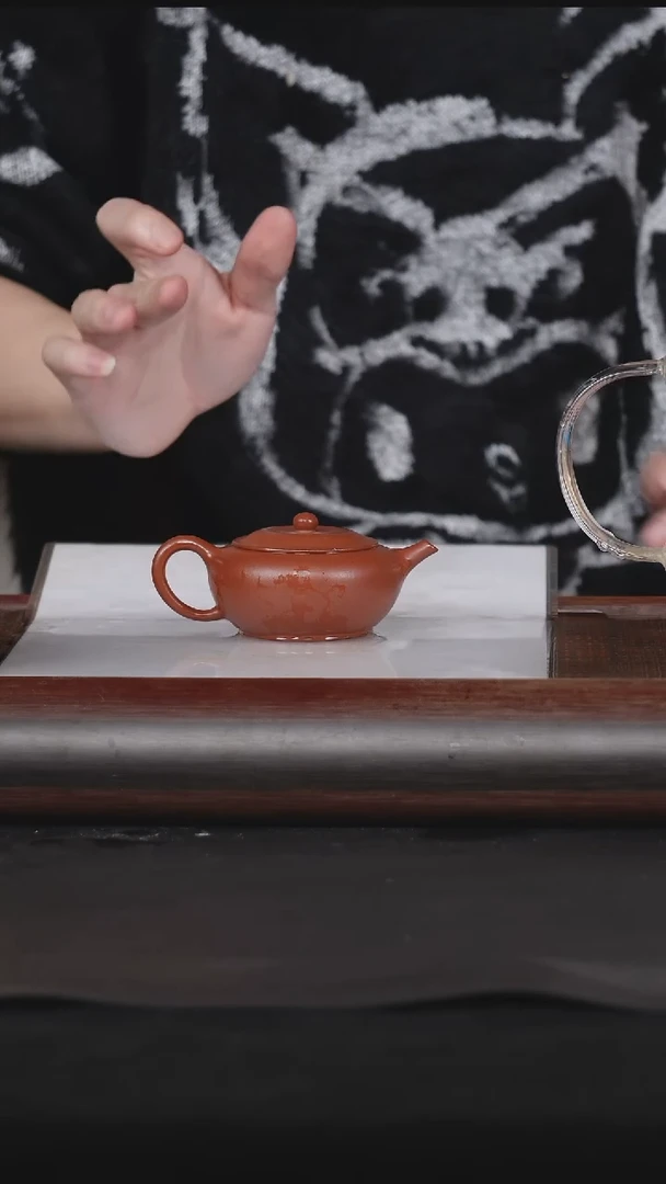 【闪购商品】紫砂茶壶16朱泥钵盂120全手