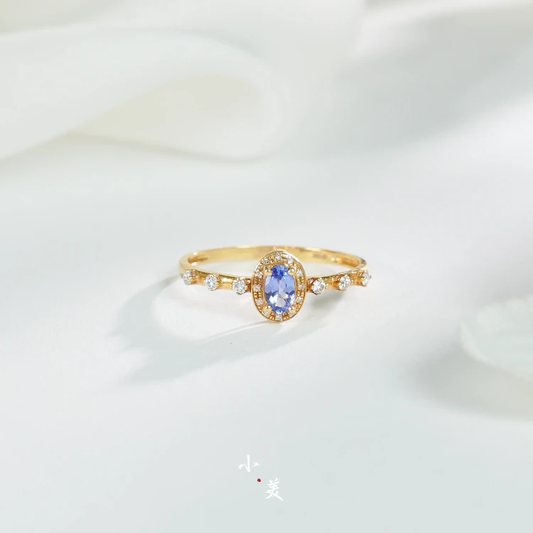 18K金*坦桑石戒指（多样性发）G4694