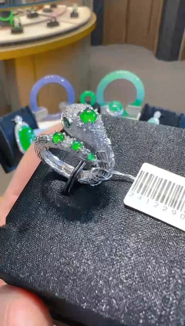 【闪购商品】翡翠戒指银S925镶嵌多样性发货一件