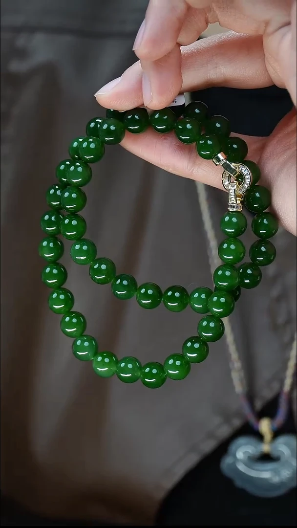 项链未镶嵌和田玉（碧玉）5