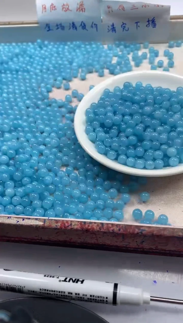 【闪购商品】水晶颈饰未镶嵌w1207海蓝宝水晶6mm*20颗