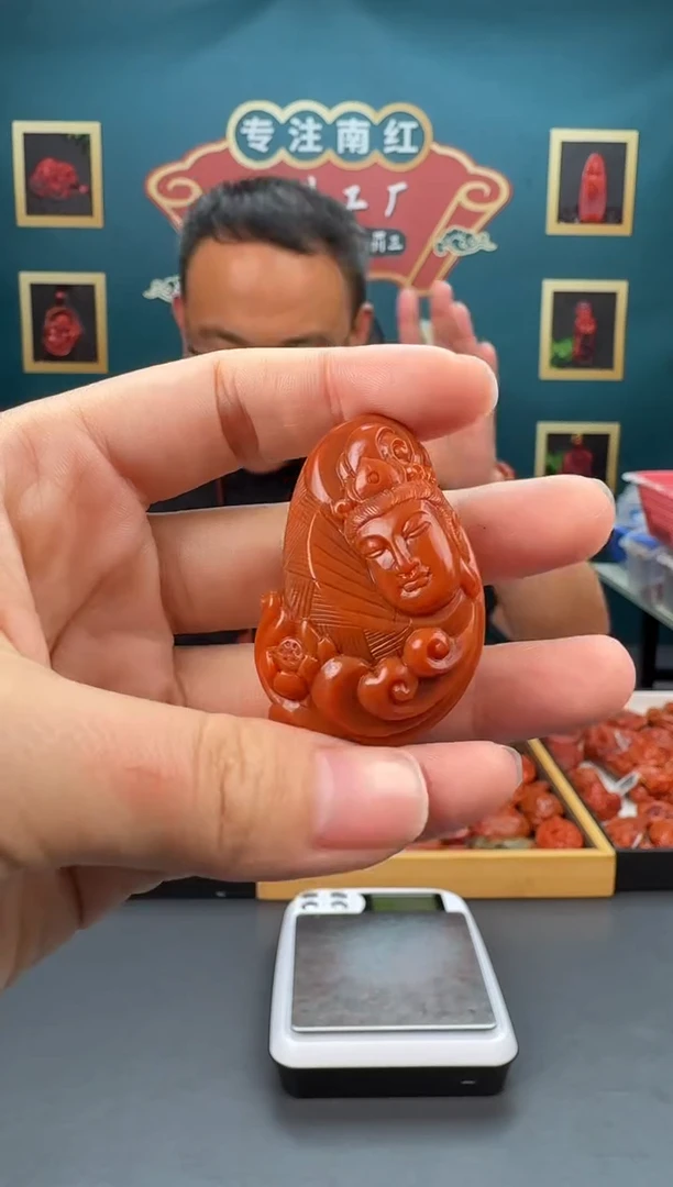 南红玛瑙未镶嵌雕刻045ZB0326产品一个