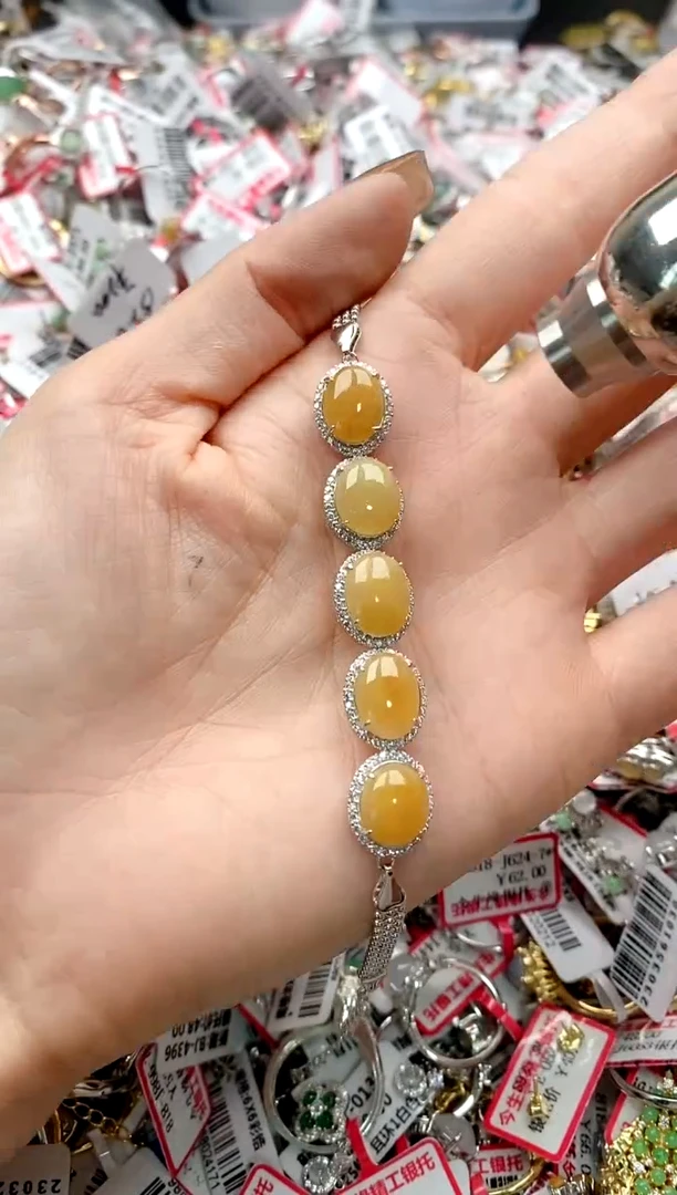 【闪购商品】翡翠戒指银S925镶嵌444444444    6