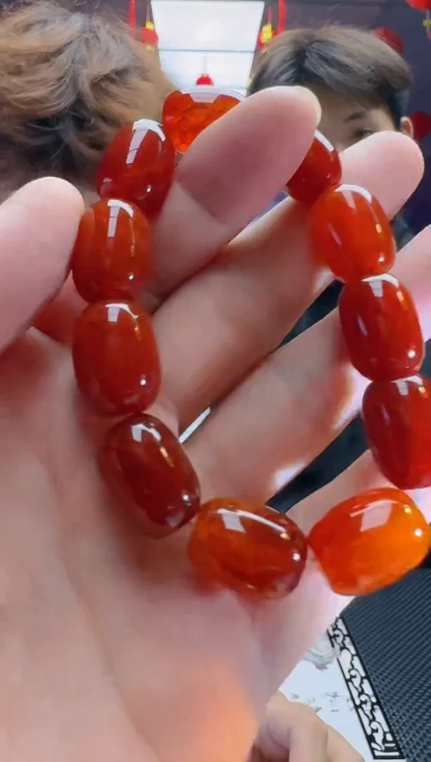 玛瑙/玉髓手串未镶嵌S6014