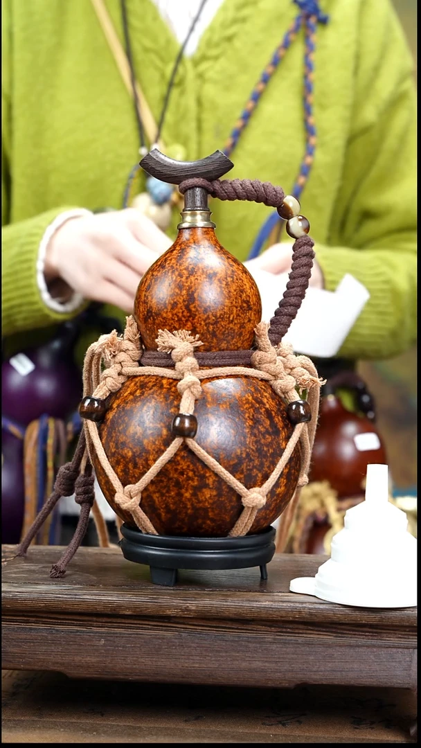 WS028网兜款大漆酒葫芦（现货现发）