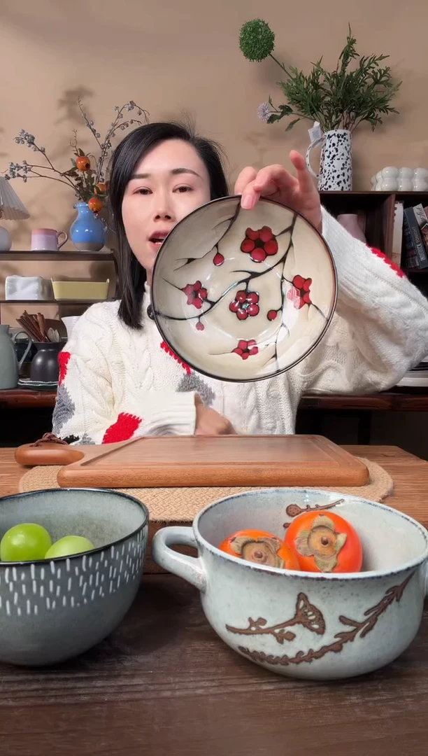 7.9英寸梅花碗微瑕