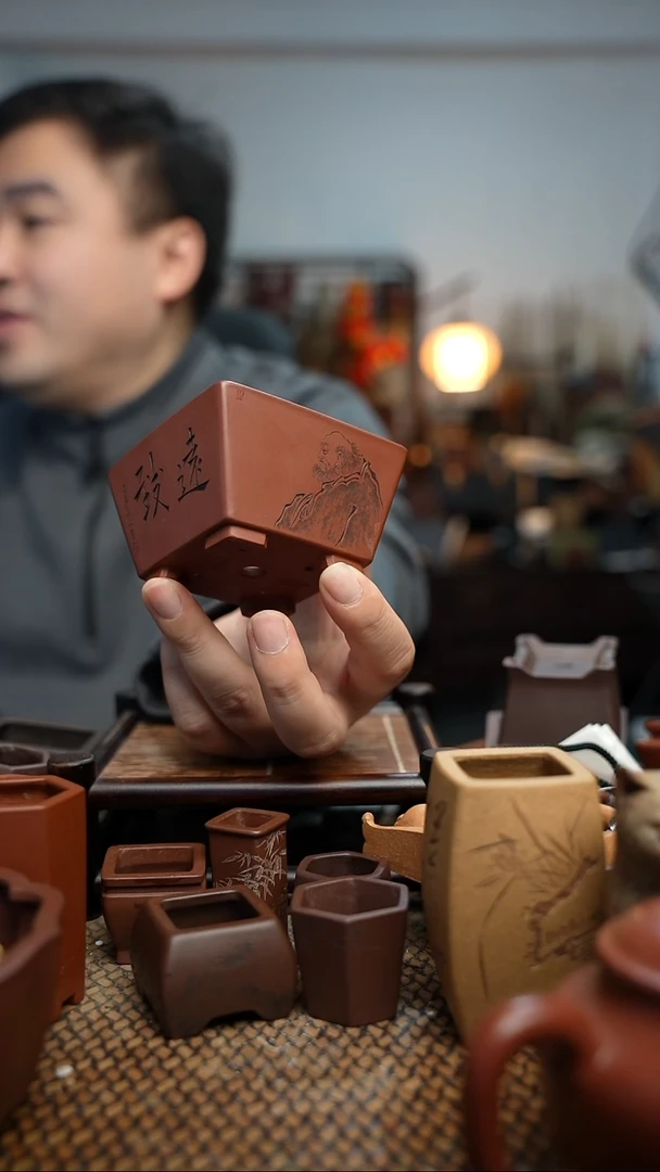 紫砂花盆長木軒精品紫砂