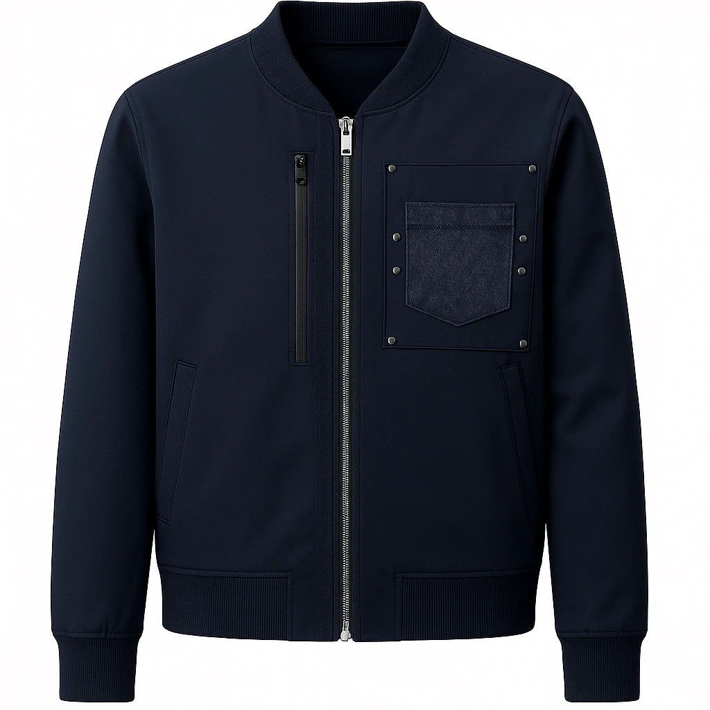 姬龙雪春秋季百搭保暖夹克外套商务休闲两用高级感男装023