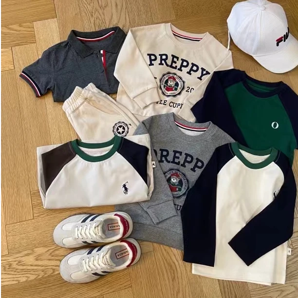 【按编码拍高棉长袖T】按编码拍男女宝同款春季棉上衣长袖T卫衣