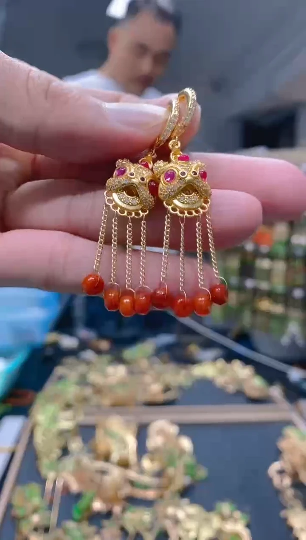 【闪购商品】翡翠耳饰合金162翡翠耳包