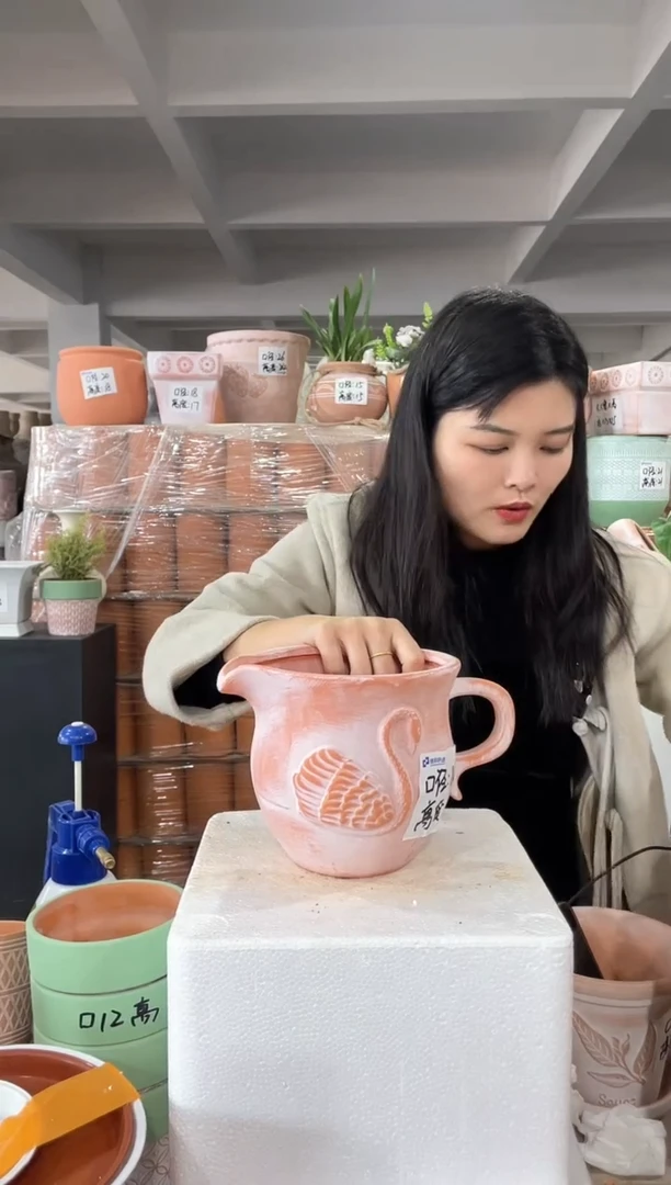 【闪购商品】红陶复古天鹅18-15