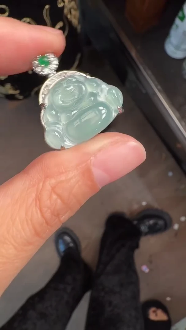 未镶嵌定制翡翠翡翠A货有轻微色差属于正常现象，佛公多样性发货1