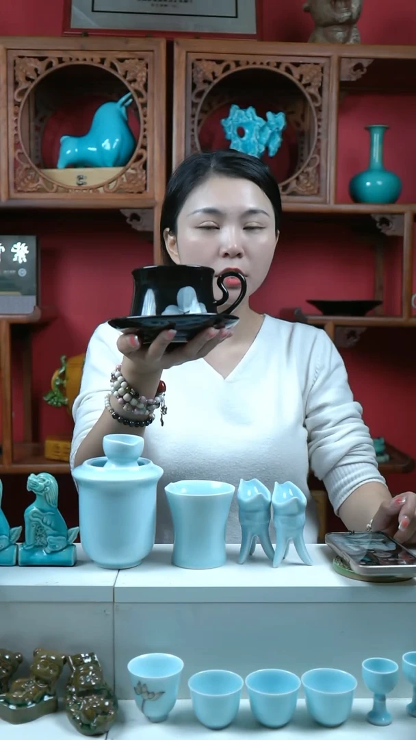 武当官窑手绘咖啡杯 一件多样性发货