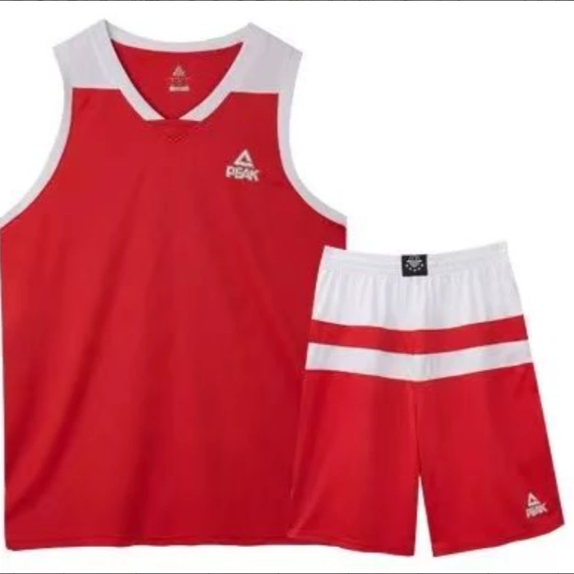 匹克夏季篮球服套装男休闲运动大码跑步短裤短袖T恤套装F782027