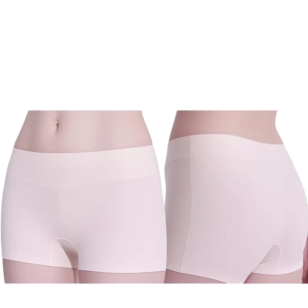 GAP家女士无痕裸感薄款不卷边防走光平角裤舒适亲肤透气