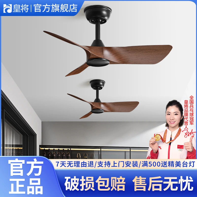 过道阳台餐厅吊扇小型大风力现代简约商用无灯装饰变频复古电风扇