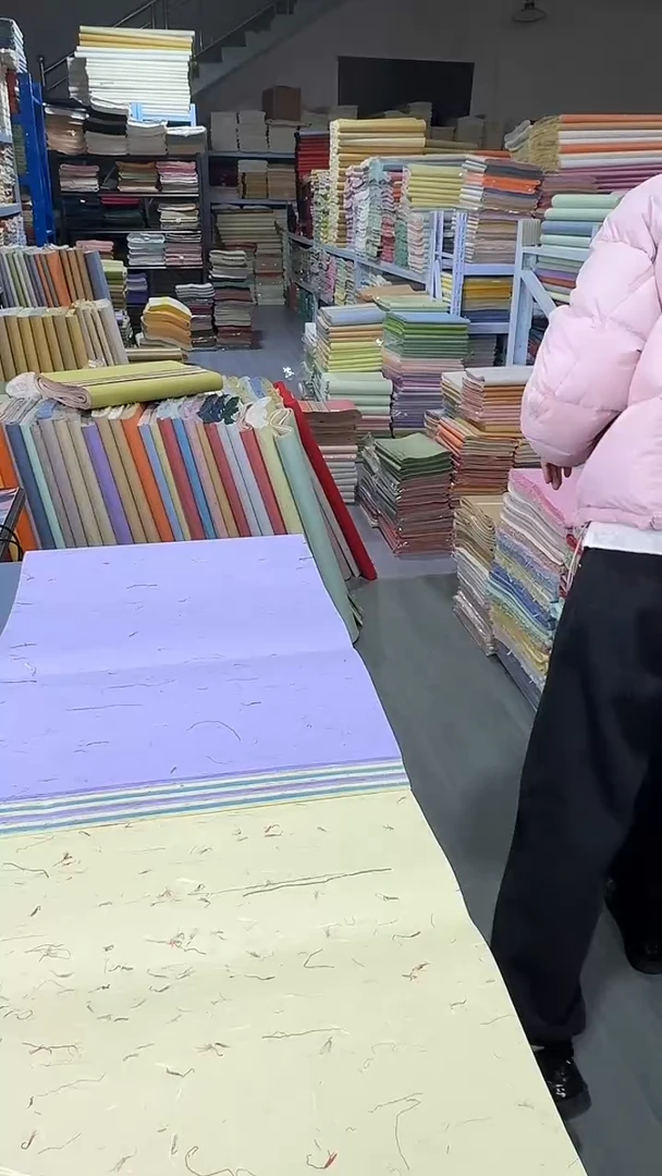 34*138青丝红花楮皮五色50张