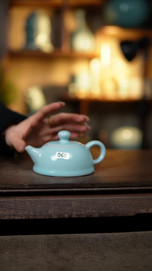 【闪购商品】杯仿古宋臻精工半月壶微瑕068