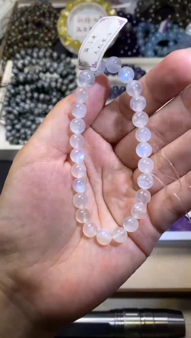 未镶嵌手串水晶蓝月光