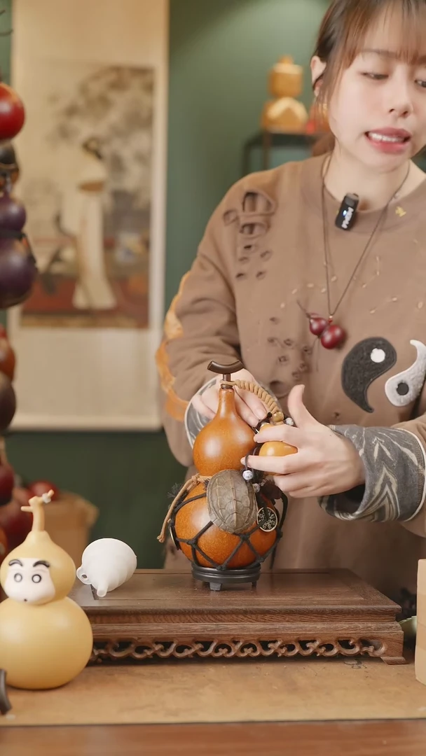 【闪购商品】146号精品天然大漆工艺防渗内胆酒葫芦~