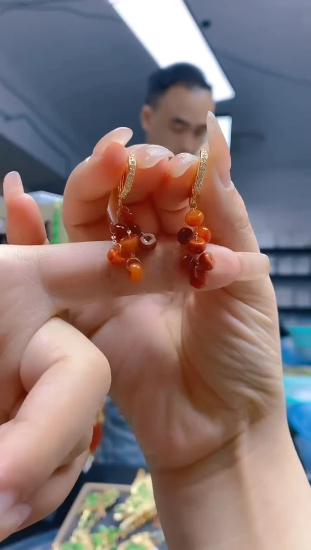 翡翠合金耳饰189翡翠耳包