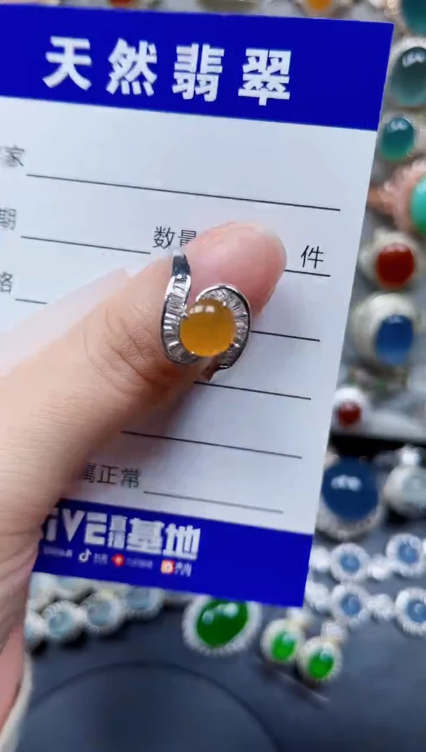 银S925镶嵌翡翠耳饰631