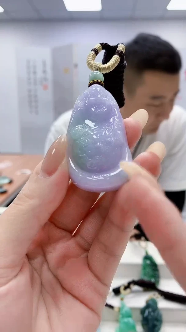 未镶嵌定制翡翠4898lr-毛货挂件7